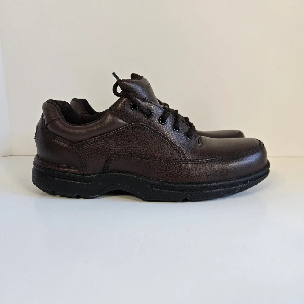 Rockport World Tour Classic Leather Men Size 9 Brown Walking Shoes K71201